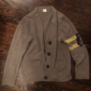 Cashmere sweater with owl detail